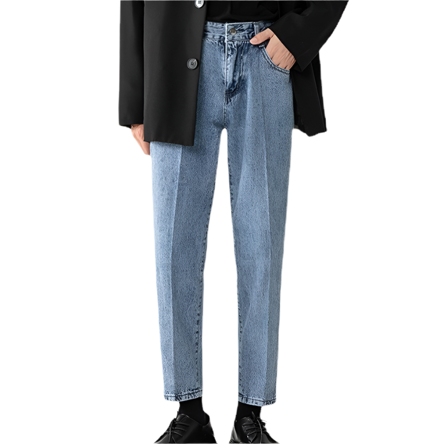 Men's Loose Straight Denim Jeans