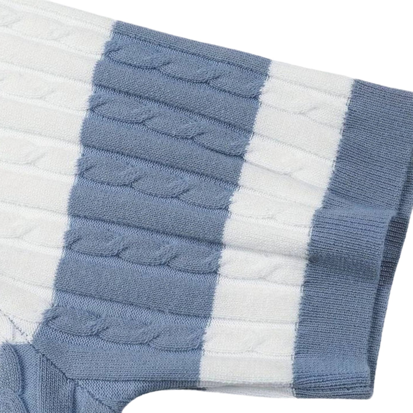 TheighT White Stripe Polo