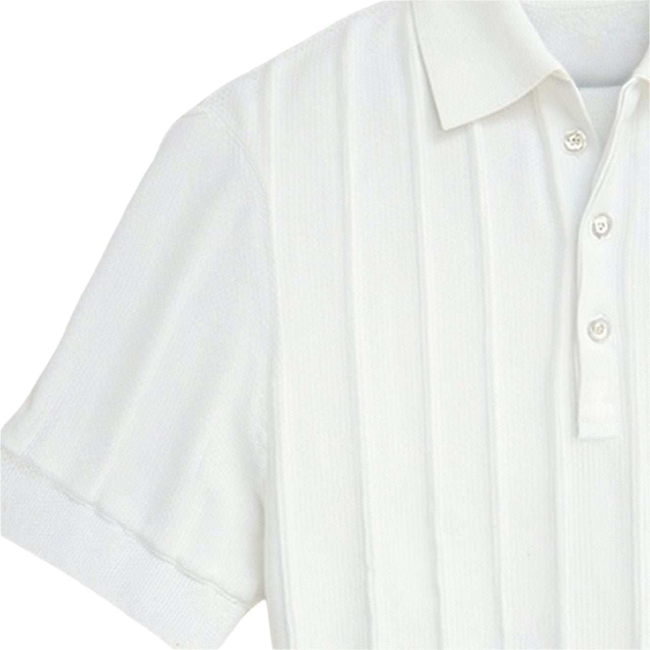 TheighT Vertical Striped Button Up Polo
