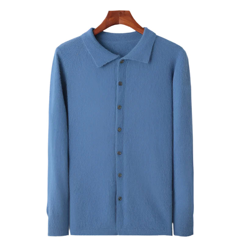 100% TheighT Cashmere Polo Button