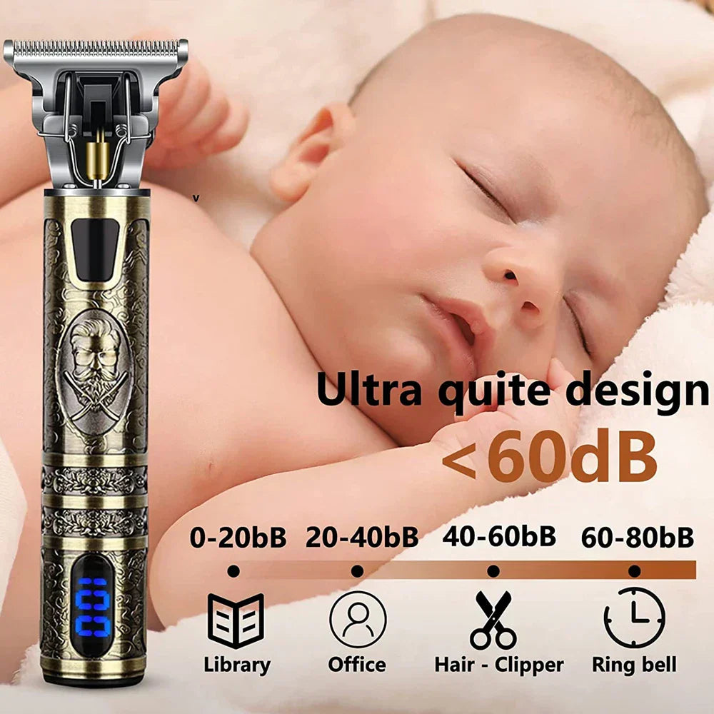 LCD Precision Hair Trimmer & Electric Shaver for Men – Multifunctional Grooming Tool