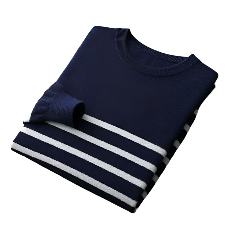 Fairhaven Striped Merino Wool Sweater