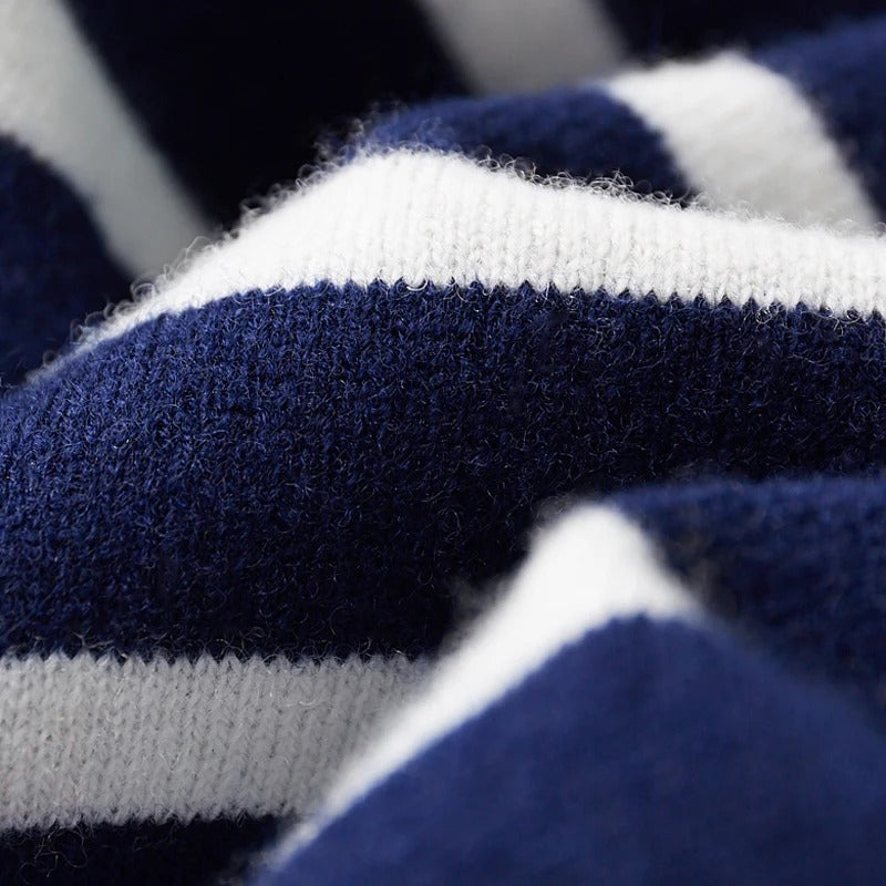 Fairhaven Striped Merino Wool Sweater