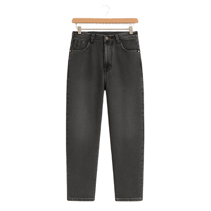 Washed Floral Denim Jeans