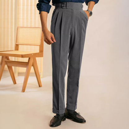 Elite Double Button Business Casual Trousers - Non-Iron
