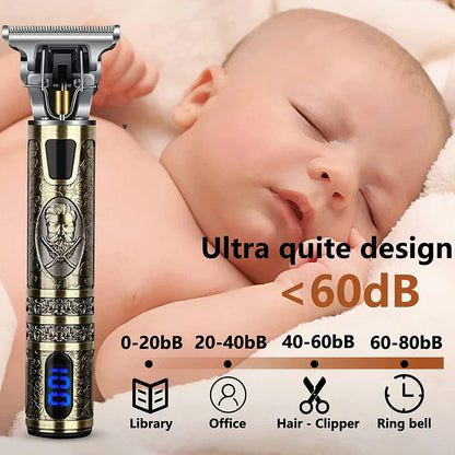 LCD Precision Hair Trimmer & Electric Shaver for Men – Multifunctional Grooming Tool