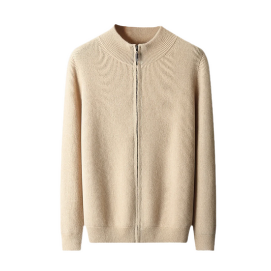 St. Regis Merino Wool Zip Sweater