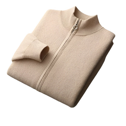 St. Regis Merino Wool Zip Sweater