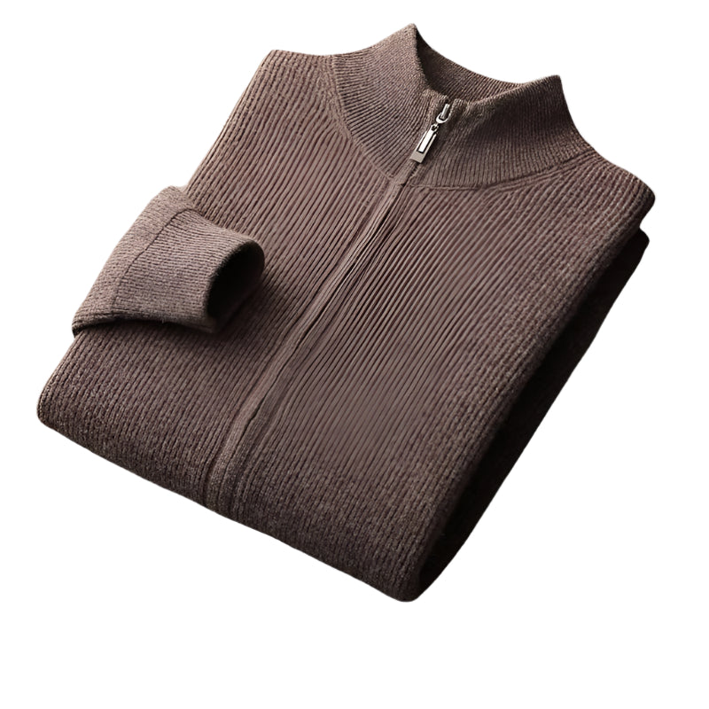St. Regis Merino Wool Zip Sweater