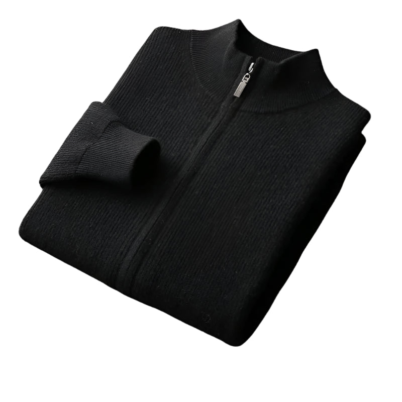 St. Regis Merino Wool Zip Sweater