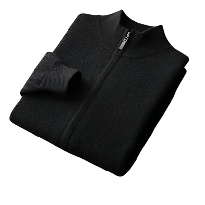 St. Regis Merino Wool Zip Sweater
