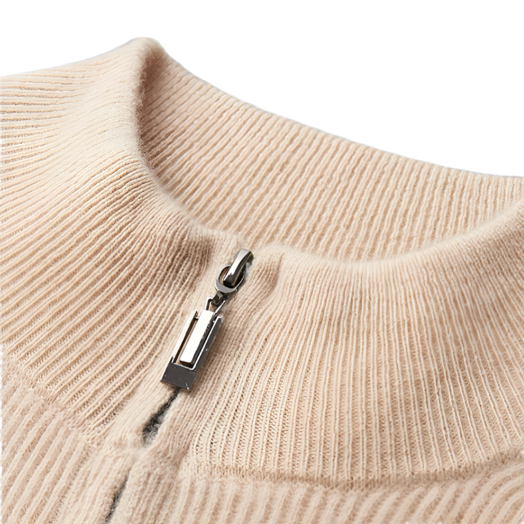 St. Regis Merino Wool Zip Sweater