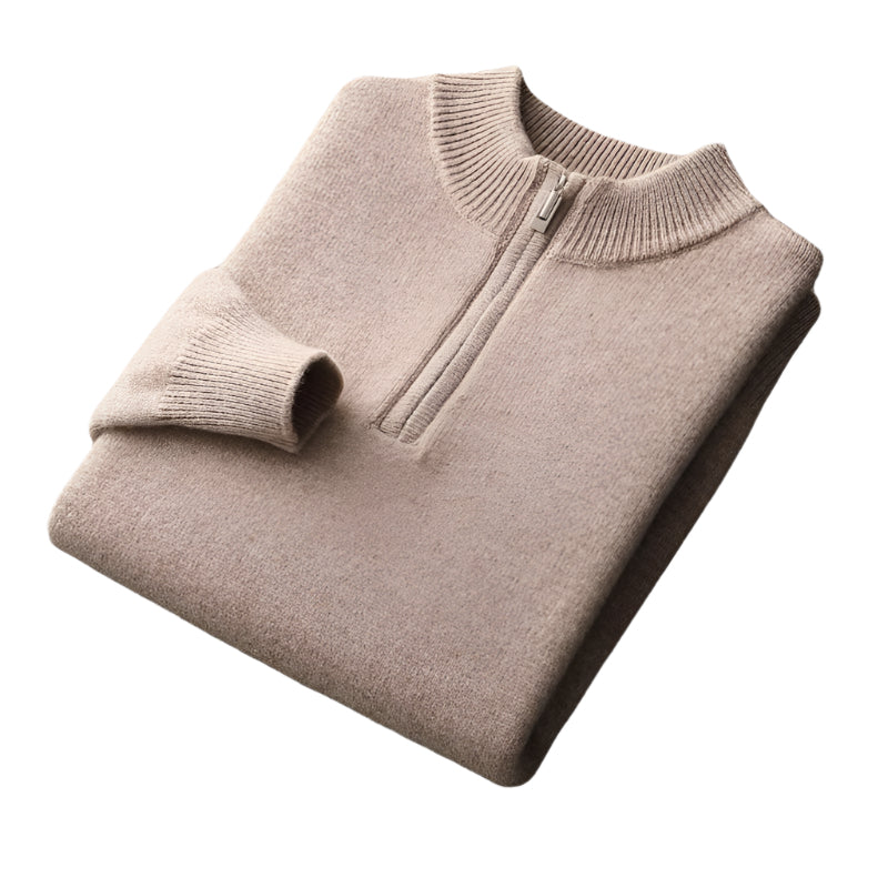 Arundel Merino Wool Quarter-Zip Sweater