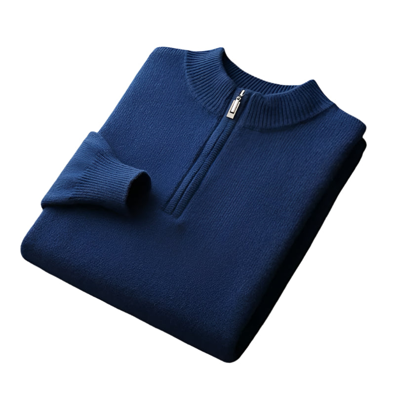Arundel Merino Wool Quarter-Zip Sweater