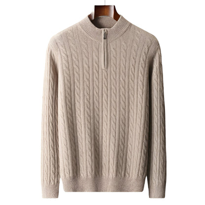 Chiltern Merino Wool Quarter-Zip Sweater