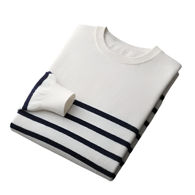 Fairhaven Striped Merino Wool Sweater