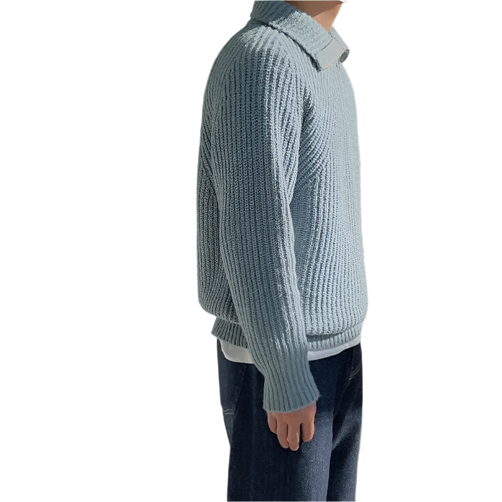 Azure Quarter-Zip Sweater